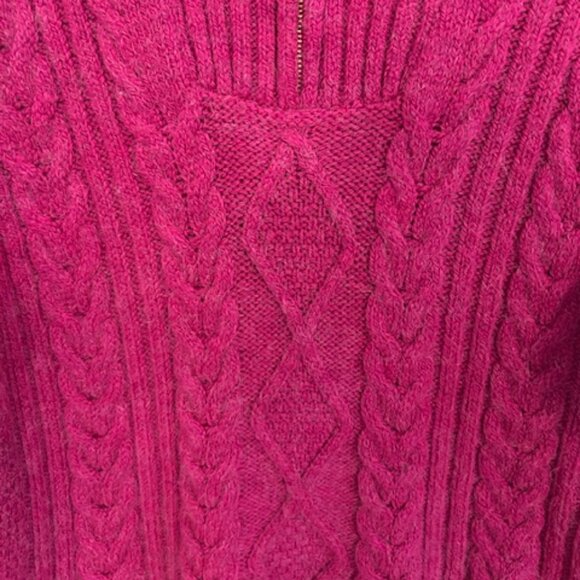 Anthropologie Payton Cable Knit 1/4 Zip Fishermen Sweater- Size Medium - Picture 4 of 9